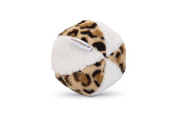 Beeztees - Beeztees Köpek Oyuncağı, Sesli, Top, Peluş, Beyaz/Kahverengi, 11cm