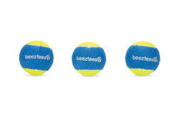 Beeztees - Beeztees Köpek Oyuncağı, Tenis Topu, Mavi/Sarı, 3 Adet, 6,3cm