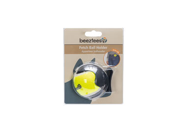 Beeztees Köpek Oyuncağı, Tenis Topu ve Tutma Aparatı, Mavi/Sarı, 6,3cm