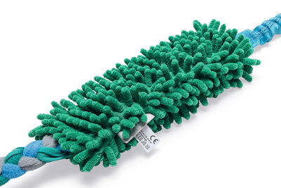 Beeztees Köpek Oyuncağı, Tut Getir Tenis Toplu, Peluş, Mavi-Yeşil, 90x10x6cm