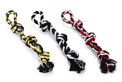 Beeztees - Beeztees Köpek Oyuncağı, Üç Düğümlü Diş İpi, Tutamaçlı, 40cm, 250gr