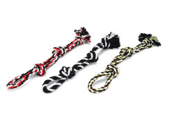 Beeztees - Beeztees Köpek Oyuncağı, Üç Düğümlü Diş İpi, Tutamaçlı, 50cm, 400gr