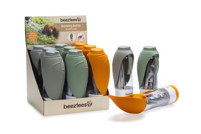 Beeztees Köpek Seyahat Su Şişesi, Ödül Kabı, Silikon, Çeşitli Renklerde, 25x9x9cm, 600ml - 15