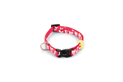 Beeztees - Beeztees Köpek Tasması, Pembe, 20-30cm, 10mm