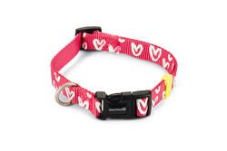 Beeztees - Beeztees Köpek Tasması, Pembe, 35-50cm, 20mm