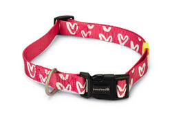 Beeztees - Beeztees Köpek Tasması, Pembe, 48-70cm, 25mm