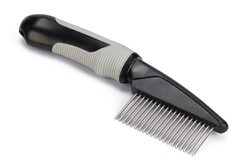 Beeztees Tüy Dökme Dönemi Köpek Tarağı, L, Siyah Gri, 21cm, 21x5,5x3cm - Beeztees