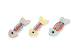 Beeztees - Beeztees Yavru Kedi Oyuncağı, Esnek Balık, 3 Adet, 3,5x8,5cm