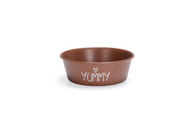 Beeztees Yavru Köpek Mama Su Kabı, Paslanmaz Çelik, Kaymaz Taban, Kiremit, 13cm, 470ml - 1