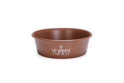 Beeztees - Beeztees Yavru Köpek Mama Su Kabı, Paslanmaz Çelik, Kaymaz Taban, Kiremit, 16cm, 940ml