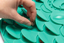 Beeztees Yavru Köpek Mama Yeme Oyuncağı, Baykuş Şeklinde, Silikon, Yeşil, 30x28cm - Thumbnail