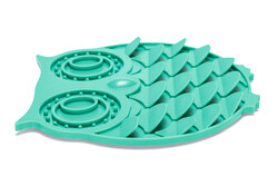 Beeztees Yavru Köpek Mama Yeme Oyuncağı, Baykuş Şeklinde, Silikon, Yeşil, 30x28cm - Thumbnail