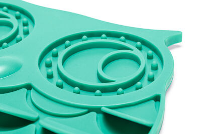 Beeztees Yavru Köpek Mama Yeme Oyuncağı, Baykuş Şeklinde, Silikon, Yeşil, 30x28cm