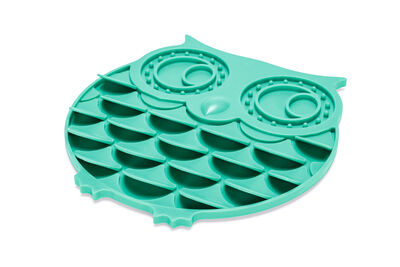 Beeztees Yavru Köpek Mama Yeme Oyuncağı, Baykuş Şeklinde, Silikon, Yeşil, 30x28cm