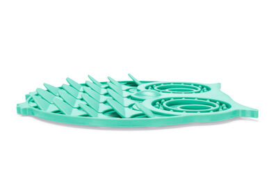 Beeztees Yavru Köpek Mama Yeme Oyuncağı, Baykuş Şeklinde, Silikon, Yeşil, 30x28cm