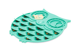 Beeztees Yavru Köpek Mama Yeme Oyuncağı, Baykuş Şeklinde, Silikon, Yeşil, 30x28cm - 8