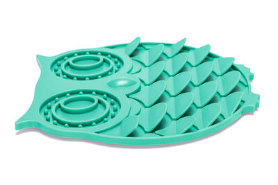 Beeztees Yavru Köpek Mama Yeme Oyuncağı, Baykuş Şeklinde, Silikon, Yeşil, 30x28cm - 9