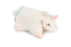 Beeztees - Beeztees Yavru Köpek Oyuncağı, Unicorn, Isıtıcılı, Peluş, Beyaz, 34x33x12cm