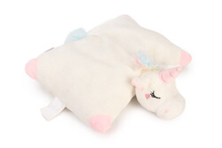 Beeztees Yavru Köpek Oyuncağı, Unicorn, Isıtıcılı, Peluş, Beyaz, 34x33x12cm - Thumbnail