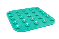 Beeztees Yavru Köpek Yaş Mama Yeme Oyuncağı, Kare Şeklinde, Silikon, Yeşil, 20x20cm - Thumbnail