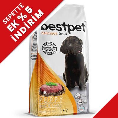 Bestpet Puppy Biftek ve Kuzu Etli Yavru Köpek Maması 15 Kg
