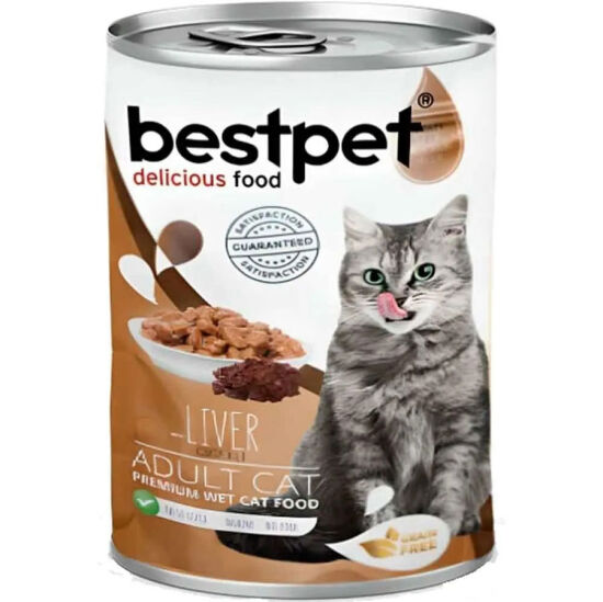 Bestpet Ciğerli Parça Etli ve Soslu Yetişkin Kedi Konservesi 400 Gr - 2
