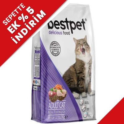 Bestpet Delicious Mix Chicken Tavuk Kuzu Balıklı Renkli Kedi Maması 1 Kg - 1