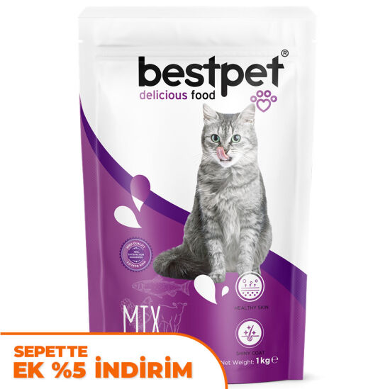 Bestpet Delicious Mix Chicken Tavuk Kuzu Balıklı Renkli Kedi Maması 1 Kg - 1