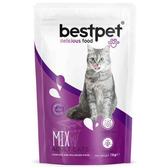 Bestpet Delicious Mix Chicken Tavuk Kuzu Balıklı Renkli Kedi Maması 1 Kg - 2
