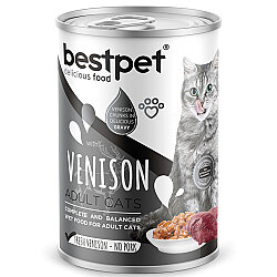 Bestpet Geyik Parça Etli ve Soslu Yetişkin Kedi Konservesi 400 Gr x 6 Adet - 3