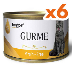 Bestpet - Bestpet Gold Gurme Chicken Tahılsız Tavuklu Kedi Konservesi 85 Gr x 6 Adet