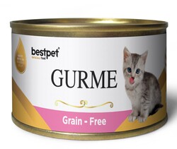 Bestpet - Bestpet Gold Gurme Kitten Tahılsız Tavuklu Yavru Kedi Konservesi 85 Gr
