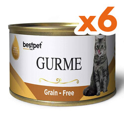Bestpet - Bestpet Gold Gurme Liver Tahılsız Ciğerli Kedi Konservesi 100 Gr x 6 Adet
