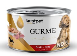 Bestpet - Bestpet Gold Gurme Mini Tahılsız Kuzu Etli Yetişkin Köpek Konservesi 200 Gr