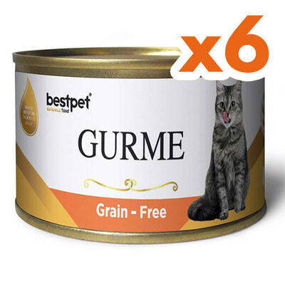 Bestpet Gold Gurme Salmon Tahılsız Somonlu Kedi Konservesi 85 Gr x 6 Adet