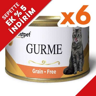 Bestpet Gold Gurme Salmon Tahılsız Somonlu Kedi Konservesi 85 Gr x 6 Adet