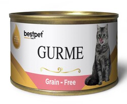 Bestpet - Bestpet Gold Gurme Sterilised Salmon Tahılsız Somonlu Kısır Kedi Konservesi 85 Gr