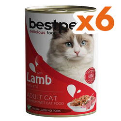 Bestpet - Bestpet Gravy Lamb Parça Kuzu Etli Kedi Konservesi 400 Gr x 6 Adet