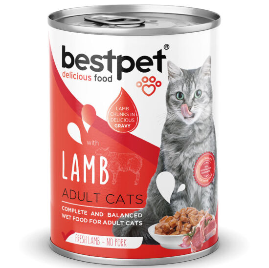 Bestpet Gravy Lamb Parça Kuzu Etli Kedi Konservesi 400 Gr - 2