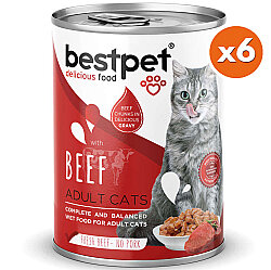 Bestpet Gravy Parça Sığır Etli Kedi Konservesi 400 Gr x 6 Adet - 2