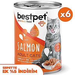 Bestpet Gravy Parça Somonlu Kedi Konservesi 400 Gr x 6 Adet - Bestpet