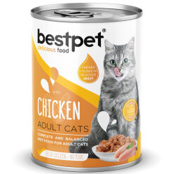 Bestpet Gravy Parça Tavuk Etli Kedi Konservesi 400 Gr x 6 Adet - 5