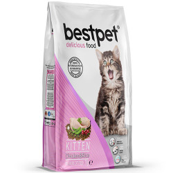 Bestpet - Bestpet Kitten Tavuk Etli ve Pirinçli Yavru Kedi Maması 1 Kg
