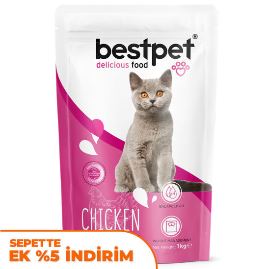 Bestpet Kitten Tavuk Etli ve Pirinçli Yavru Kedi Maması 1 Kg - 1