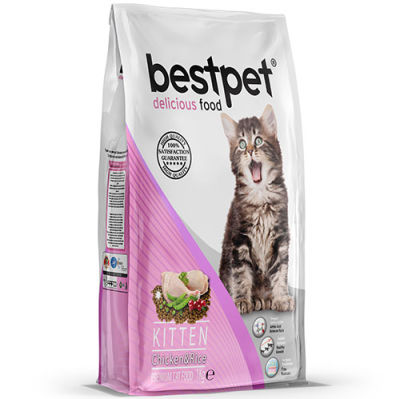 Bestpet Kitten Tavuk Etli ve Pirinçli Yavru Kedi Maması 1 Kg