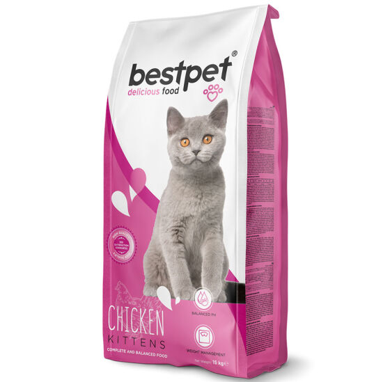 Bestpet Kitten Tavuk Etli ve Pirinçli Yavru Kedi Maması 15 Kg - 2