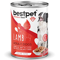 Bestpet Kuzu Etli Parça Etli ve Jöleli Köpek Konservesi 400 Gr x 6 Adet - 3