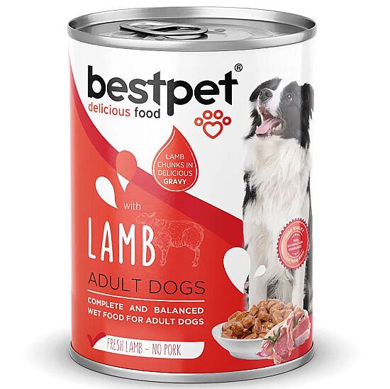 Bestpet Kuzu Etli Parça Etli ve Jöleli Köpek Konservesi 400 Gr x 6 Adet - 3