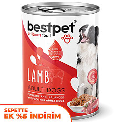 Bestpet Kuzu Etli Parça Etli ve Jöleli Köpek Konservesi 400 Gr - Bestpet