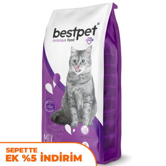 Bestpet Mix Karışık Etli Yetişkin Kedi Maması 15 Kg - 1
